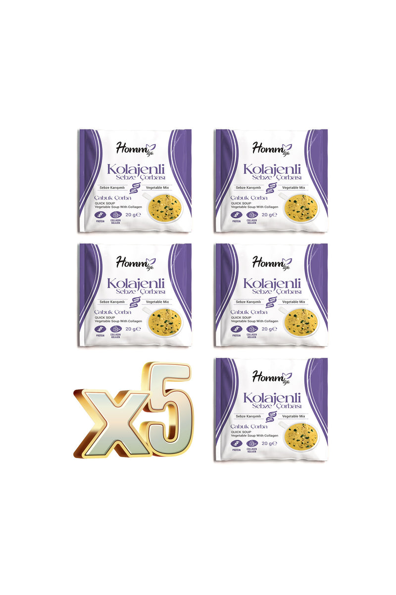 5'li Sebze Karışımlı Kolajenli Çorba - 20 Gr