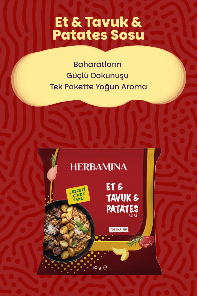 3'lü Et & Tavuk & Patates Sosu 50 gr