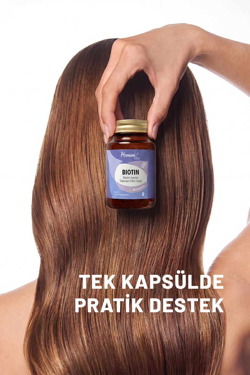 Biotin İçeren Takviye Edici Gıda - 30 Kapsül