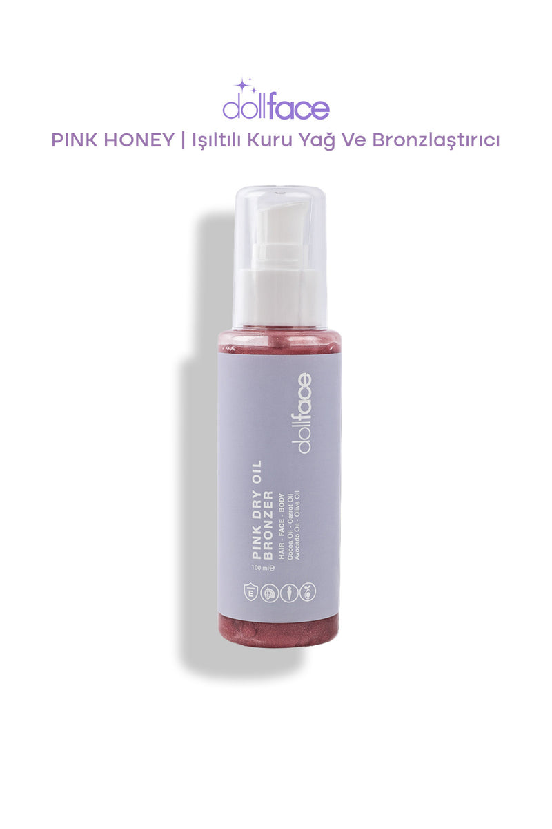 Pink Honey Işıltılı Kuru Yağ Ve Bronzlaştırıcı