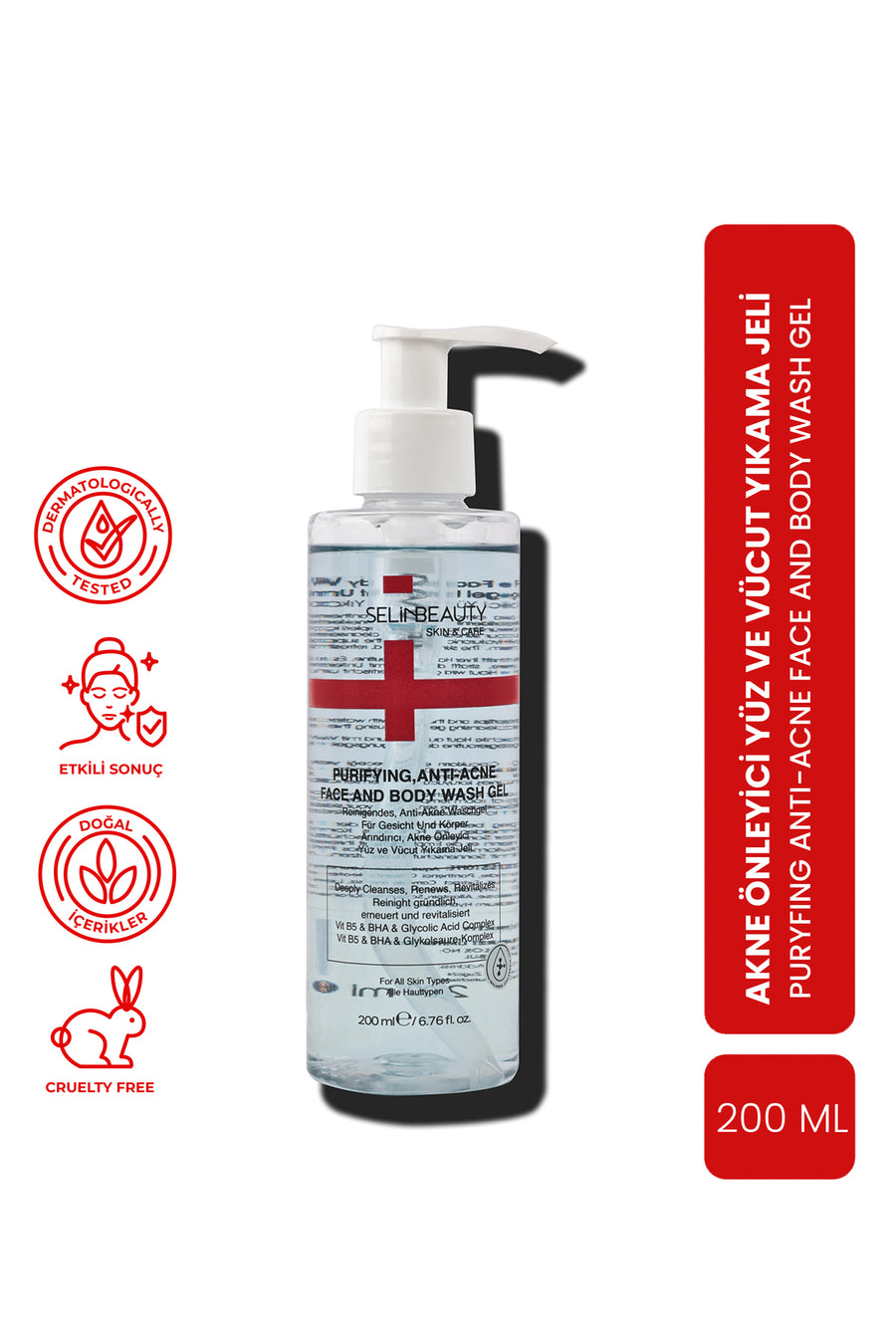 Skin&Care Akne Önleyici Yüz Ve Vücut Yıkama Jeli