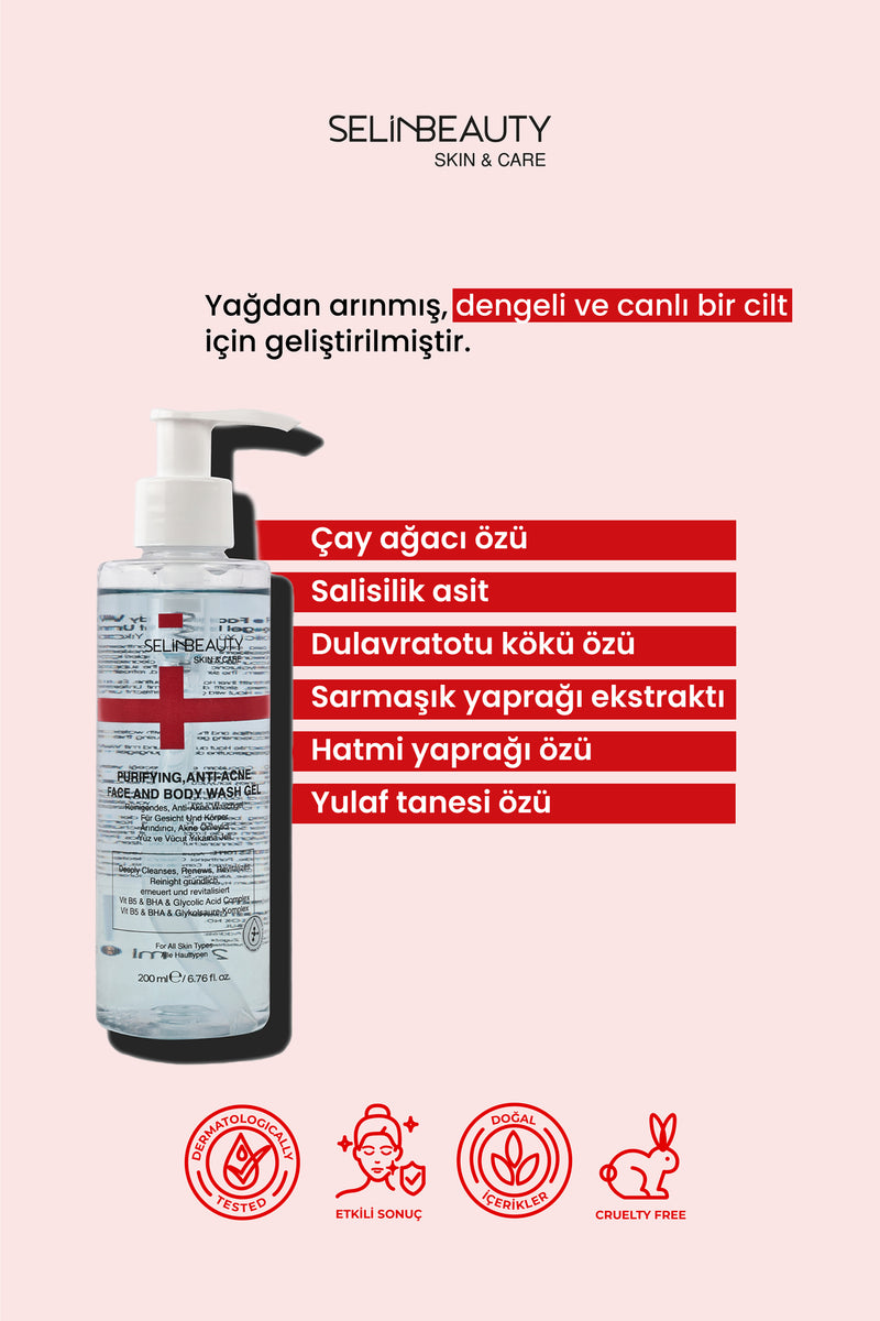 Skin&Care Akne Önleyici Yüz Ve Vücut Yıkama Jeli