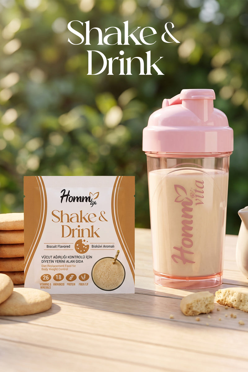 Bisküvi Aromalı Shake & Drink 17 gr x 5 adet