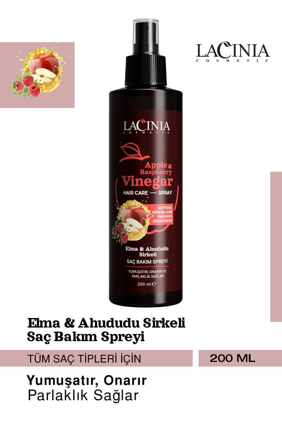 Apple & Raspberry Vinegar Conditioning Spray 200ml
