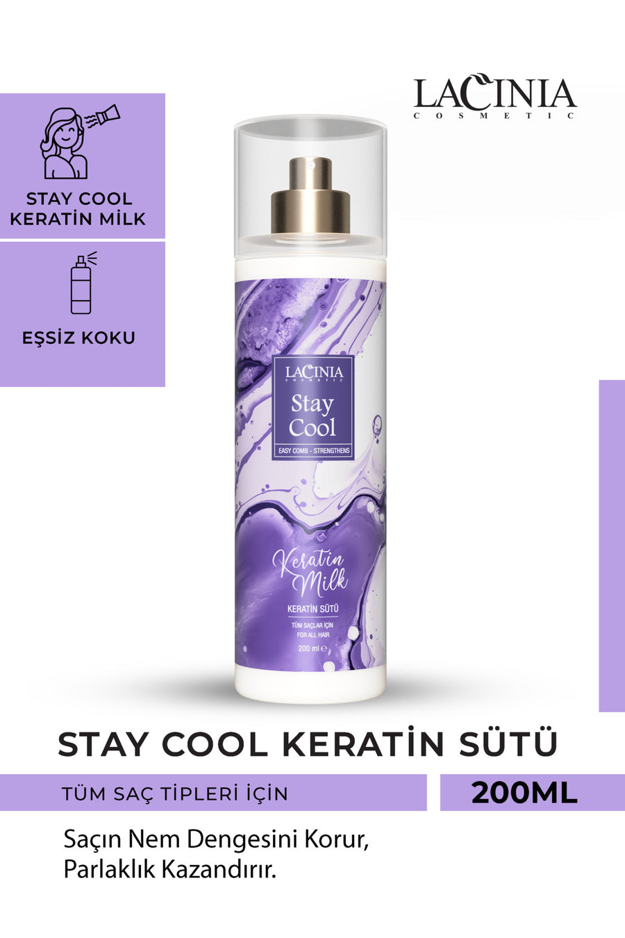 Stay Cool Saç Baxım Keratin Südü 200 ml