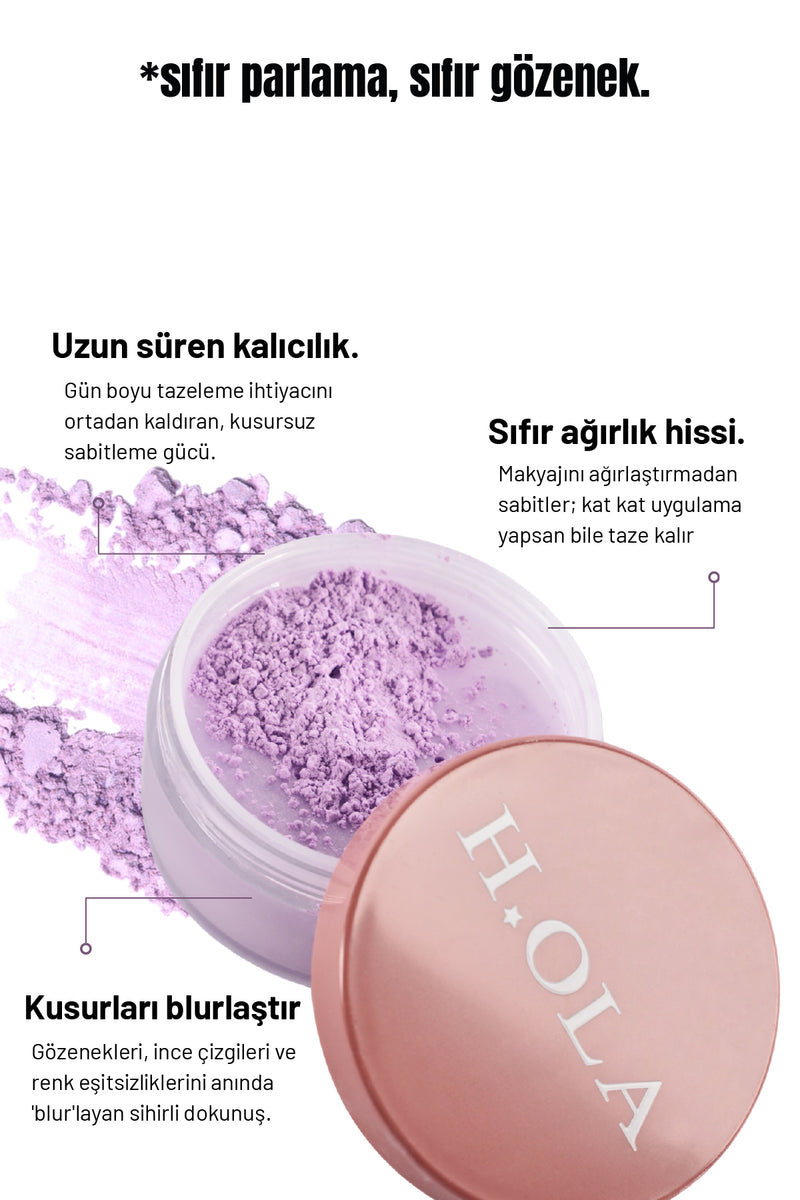 Baking Powder | Makyaj Sabitleyici Toz Pudra | Lilac (Mor)