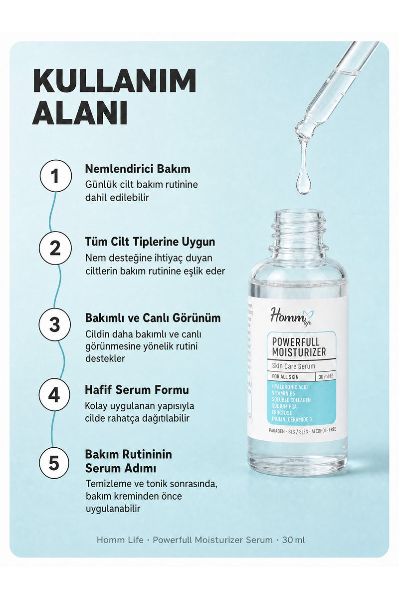 Hommlıfe Powerfull Moısturızer Serum 30 ml