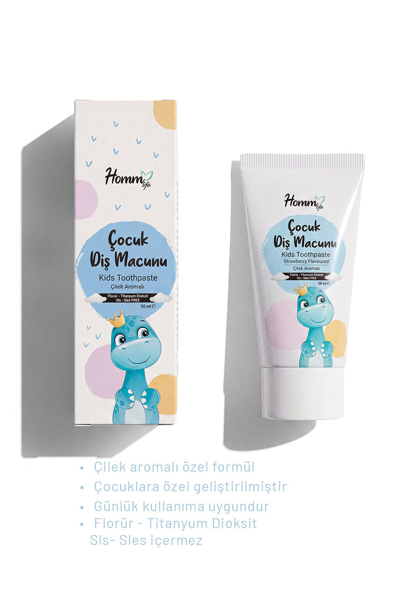 Çocuk Diş Macunu Çilek Aromalı 50 ml