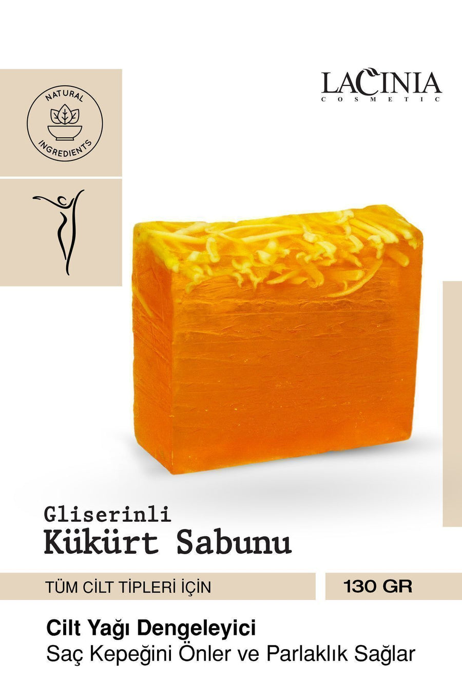 Glycerin Sulfur Soap 120 gr Effective for Face and Body Care