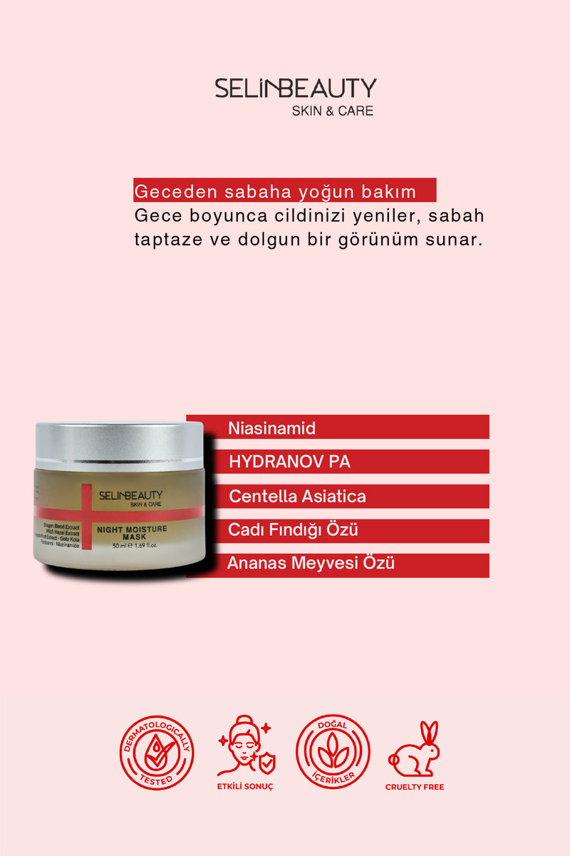 Skin & Care Night Moisture Mask Gece Nem Maskesi