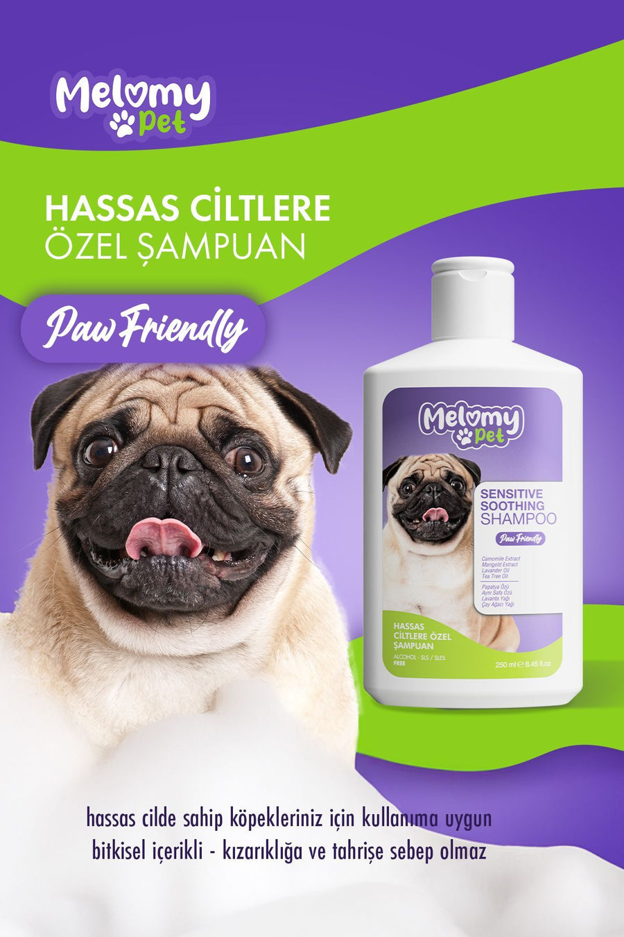 Həssas Dərili İtlər Üçün Şampun - 250ml