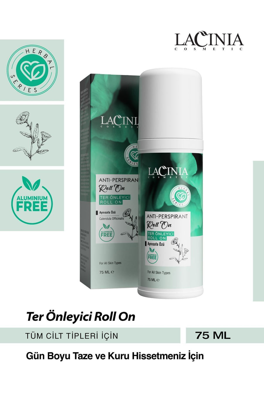 Ter Önleyici Roll On Alüminyum Free 75 ml