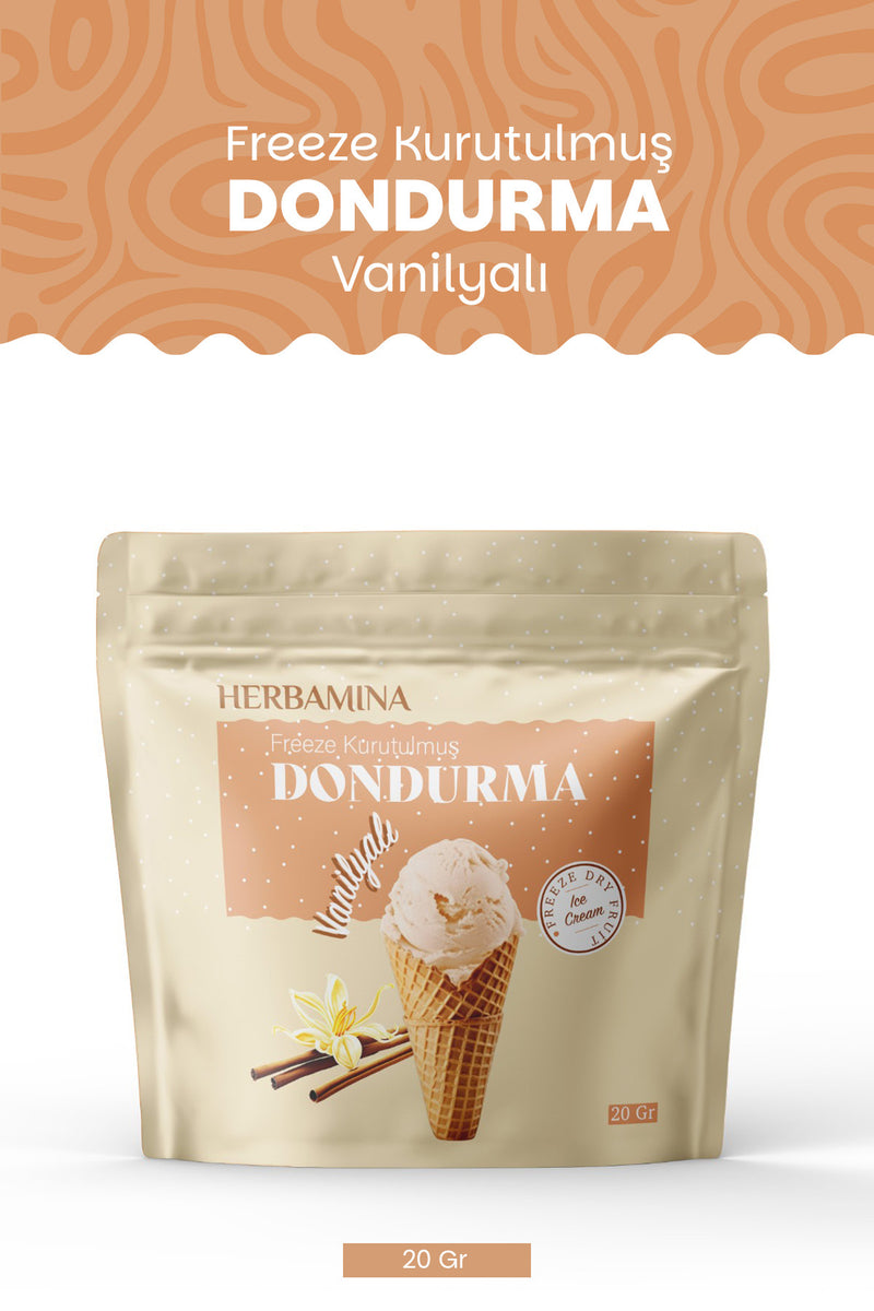 Dondurularak Kurutulmuş Vanilyalı Dondurma - 20 gr