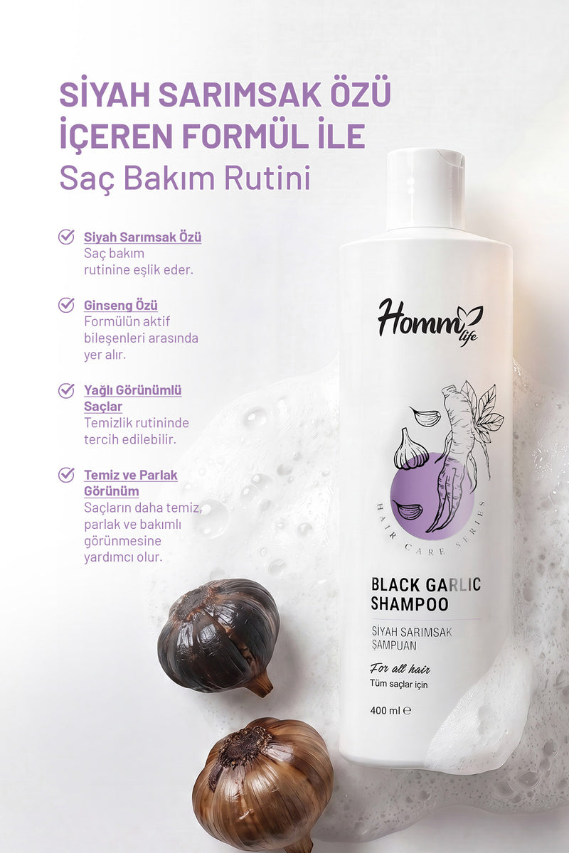 Siyah Sarımsak Şampuan 400 Ml