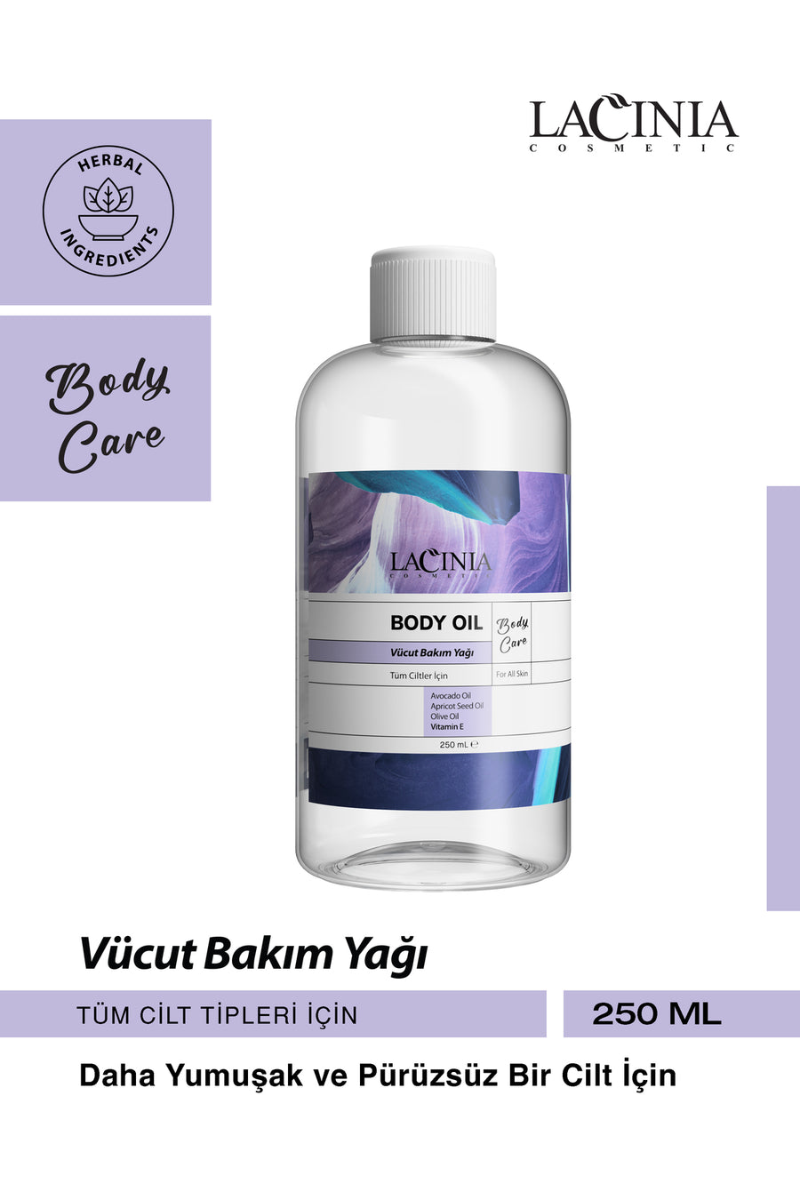 Bədən Yağı 250ML ( Avokado Yağı, Ərik Toxumu Yağı, Zeytun Yağı, E Vitamini )