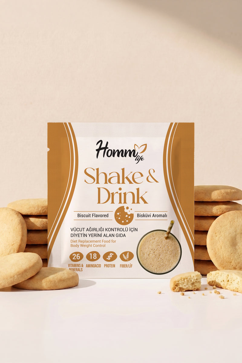 Bisküvi Aromalı Shake & Drink 17 gr x 5 adet