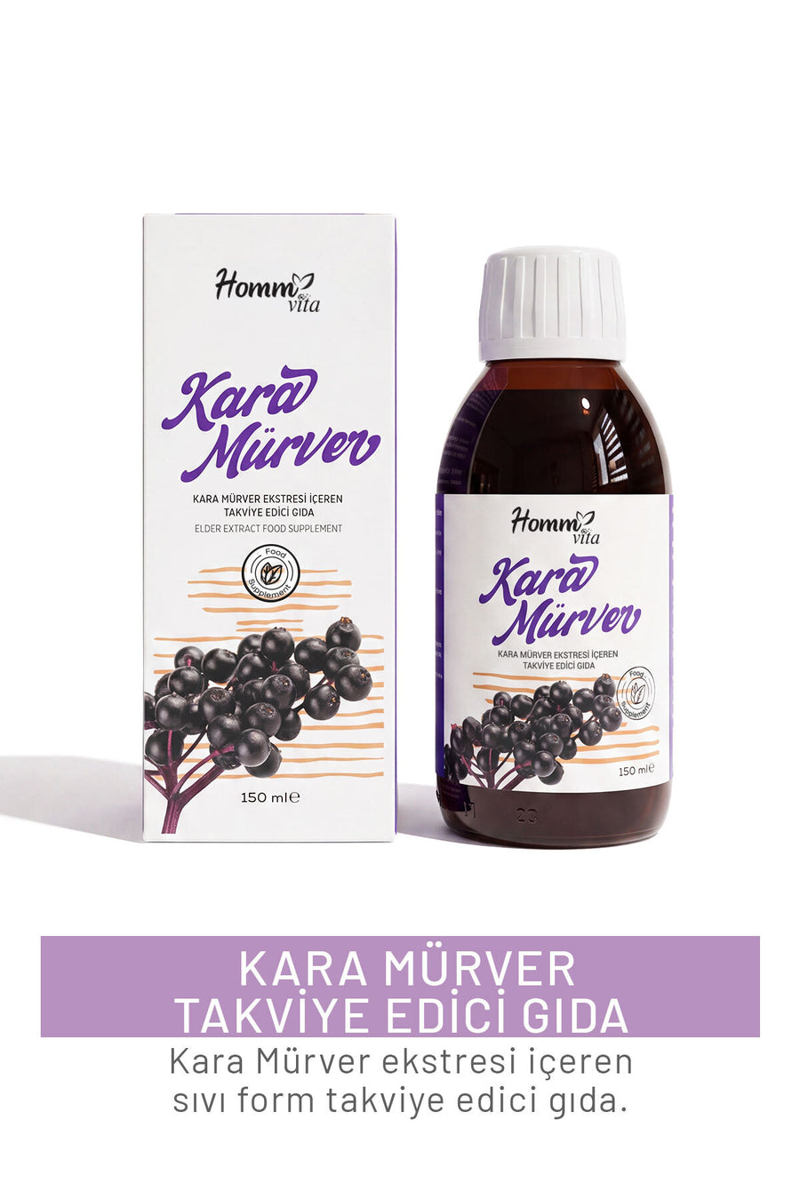 Kara Mürver Takviye Edici Gıda 150 Ml