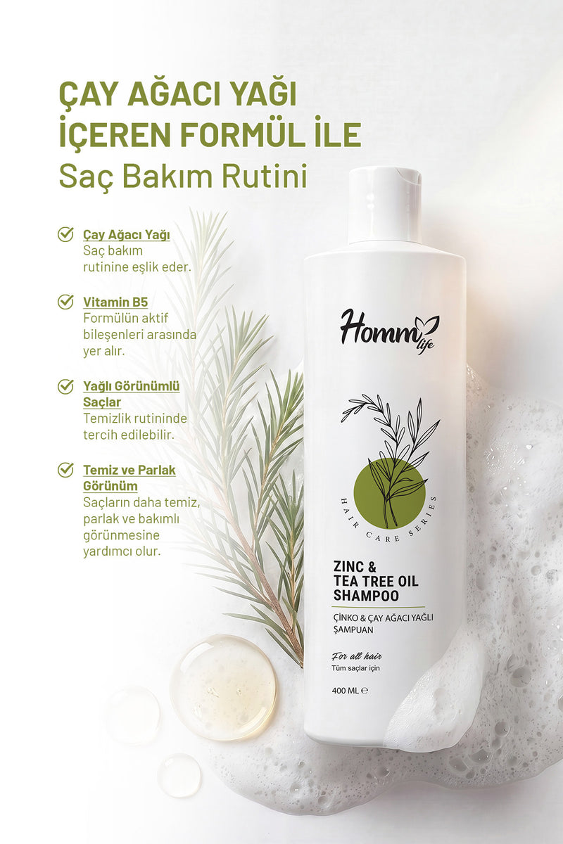 Çinko & Çay Ağacı Şampuan 400 Ml