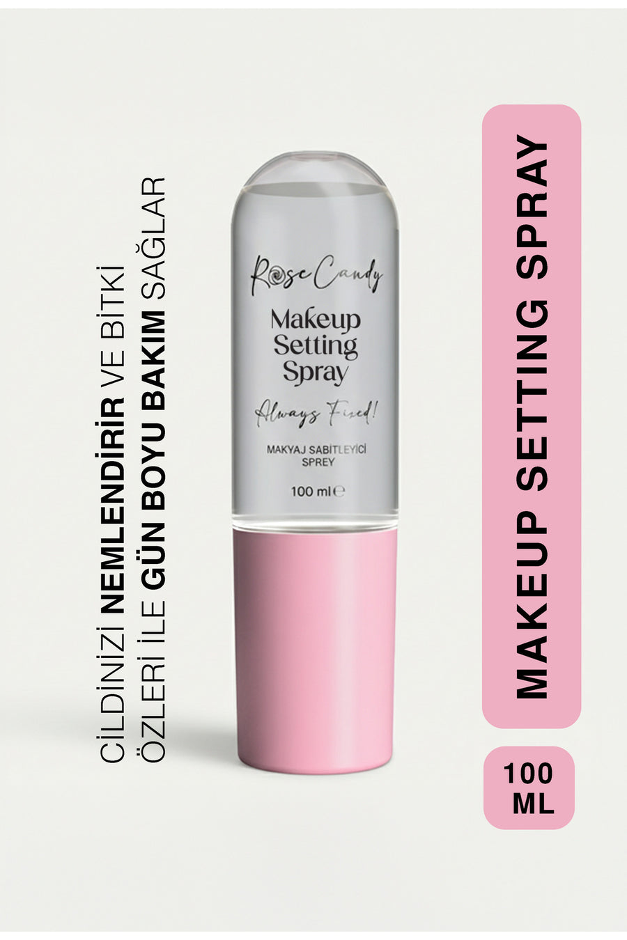 Makyaj Sabitləyici Sprey | Məsamə Sıxlaşdırıcı & Nəmləndirici Makiyaj Fikseri 100 ml