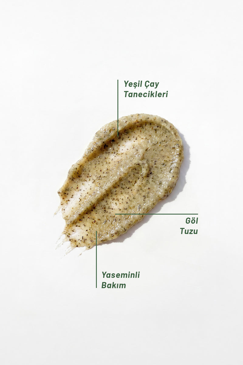 Yaseminli Yeşil Çaylı Bitki Tanecikli Scrub - 250 Ml