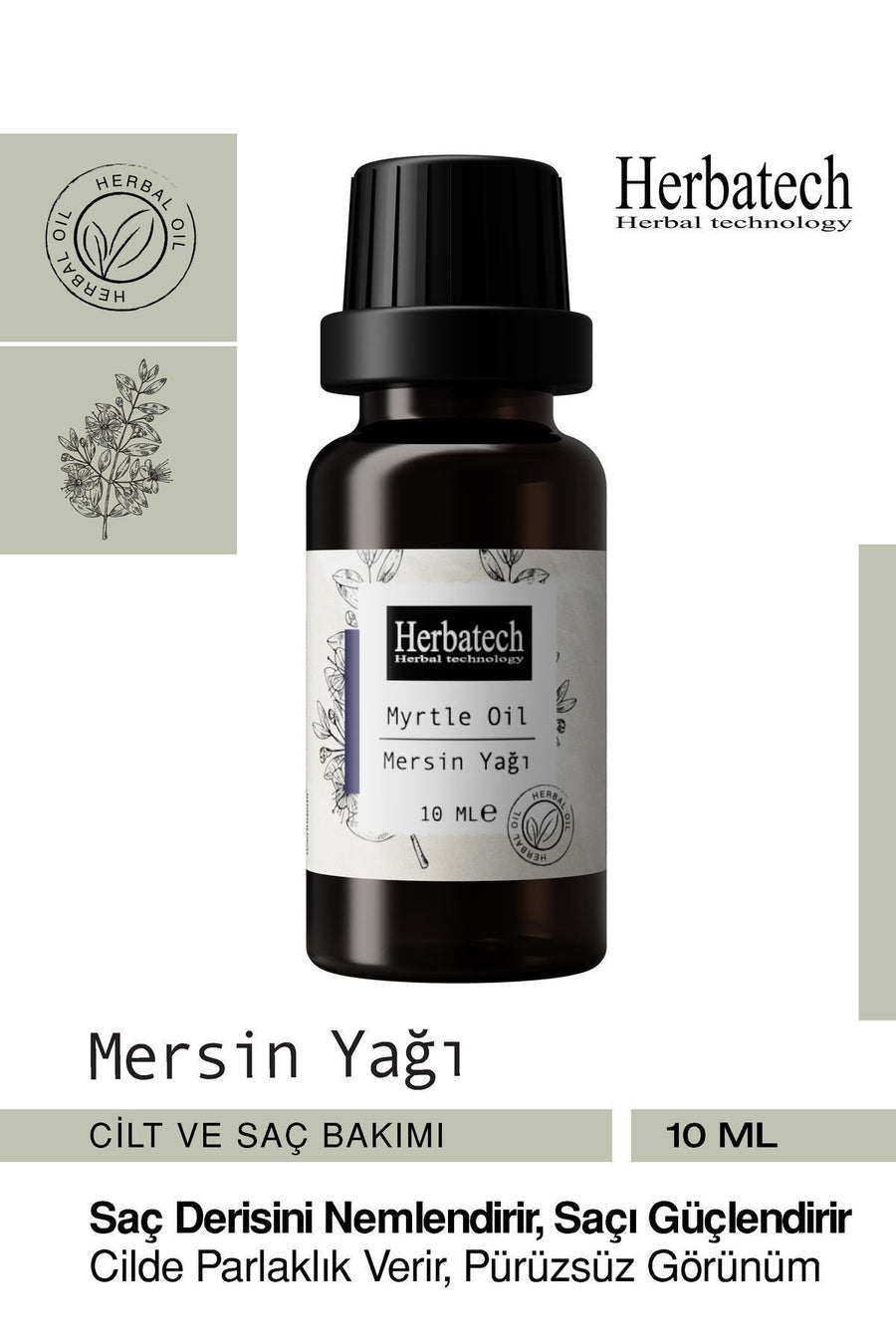 Təbii Mərsən Yağı - Dəri Balanslaşdırıcı, Məsamə Sıxlaşdırıcı Və Təmizləyici Efir Yağı 10 ml