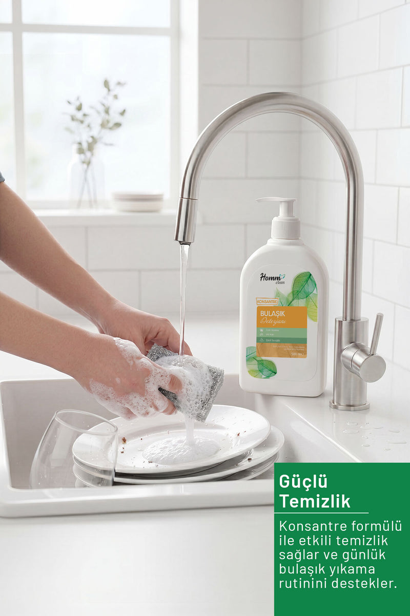 Konsantre Bulaşık Deterjanı (Elde Yıkama) 500 Ml