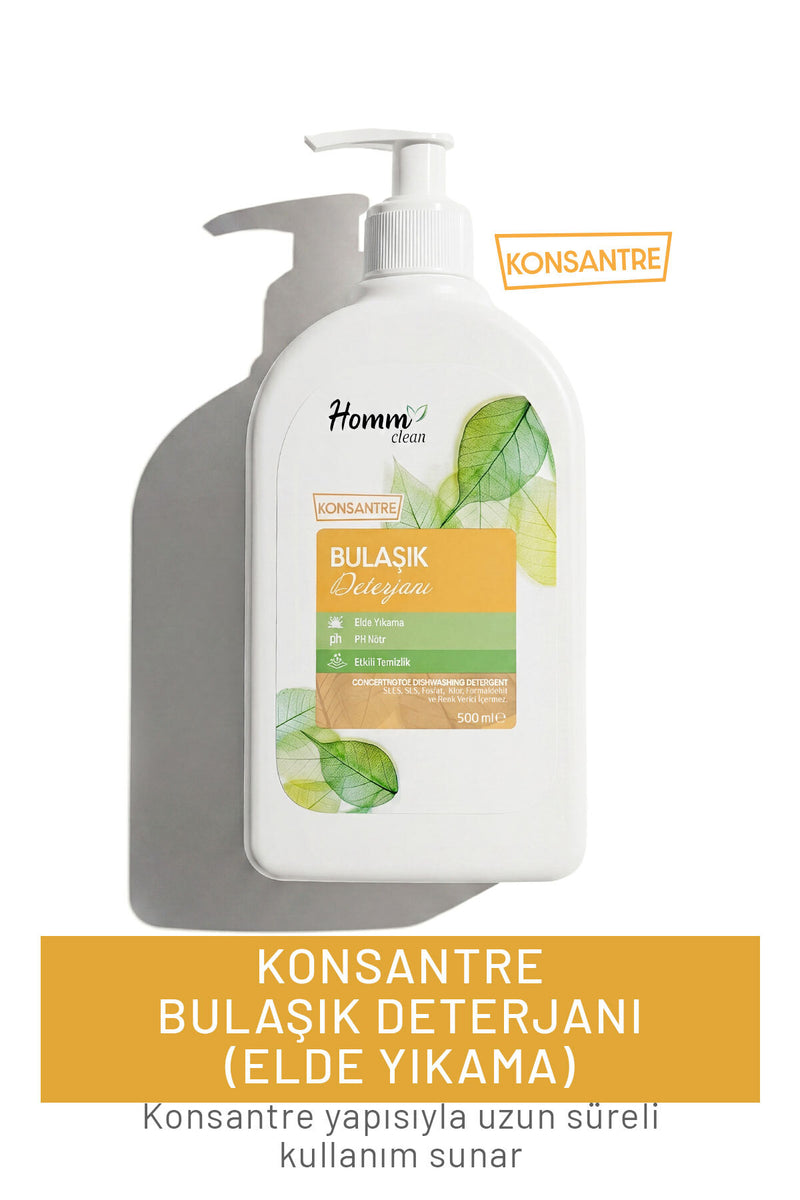 Konsantre Bulaşık Deterjanı (Elde Yıkama) 500 Ml