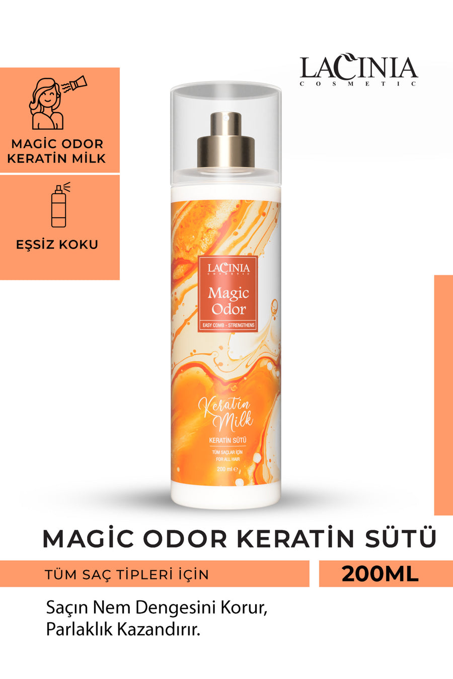 Magic Odor Hair Care Keratin Milk 200 ml