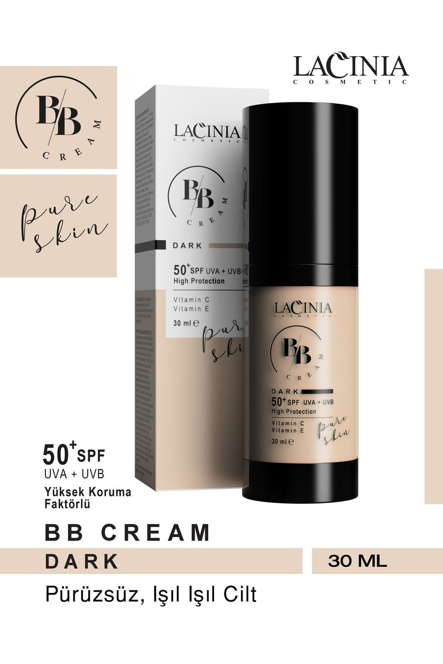 BB Krem Tünd 30ML UVA / UVB 50SPF