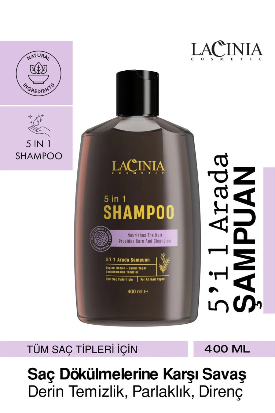 5-i 1-də Şampun 400ml