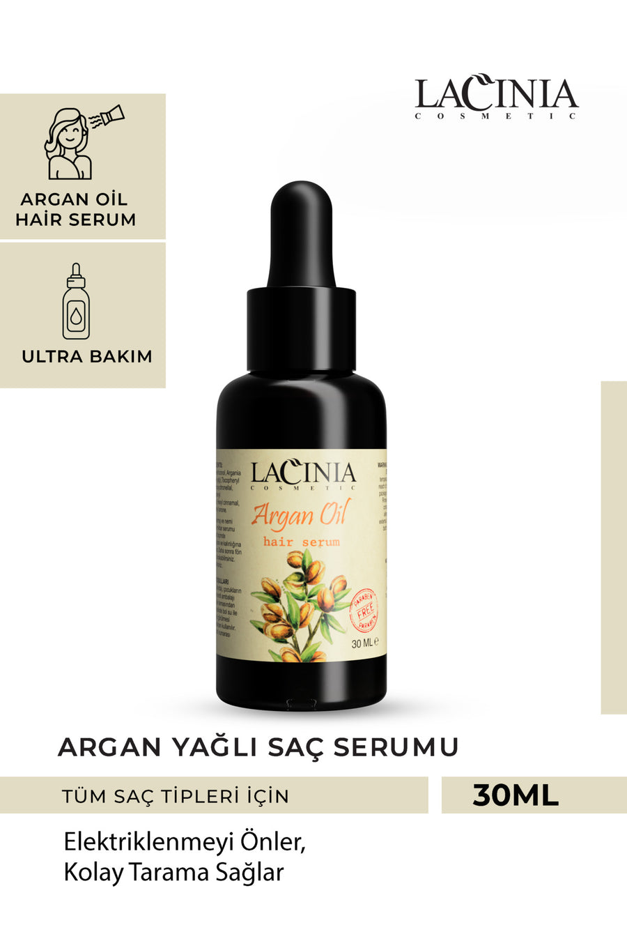 Argan Yağlı Saç Serumu 30 ml