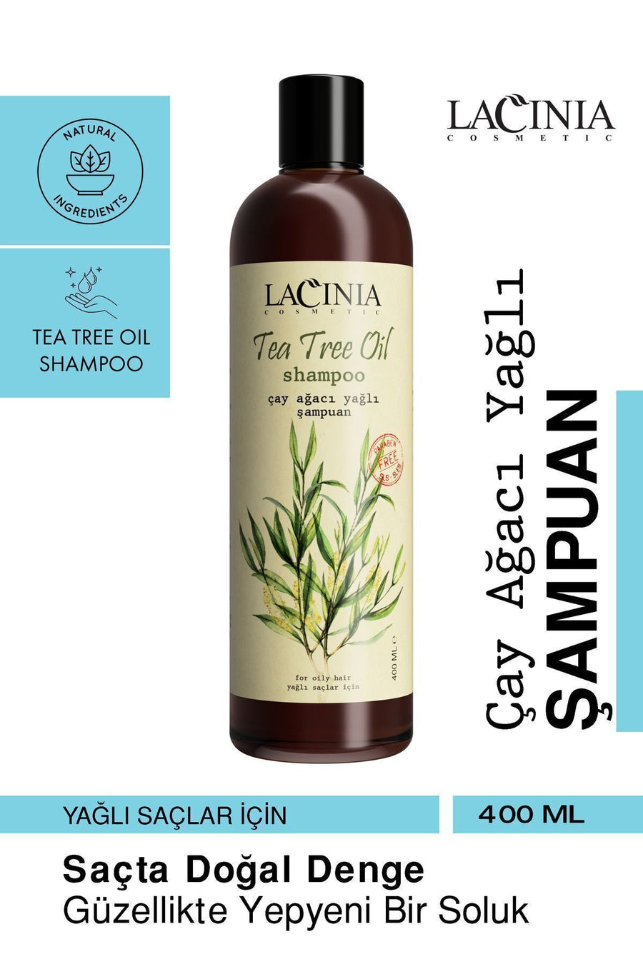 Çay Ağacı Yağlı Şampun 400ml