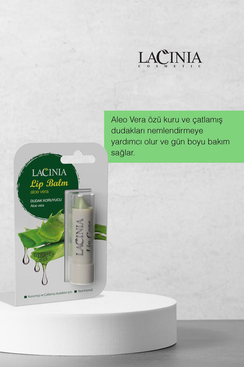 Bitki Tərkibli Duz Qoruyucu Aloe Vera Lip Balm