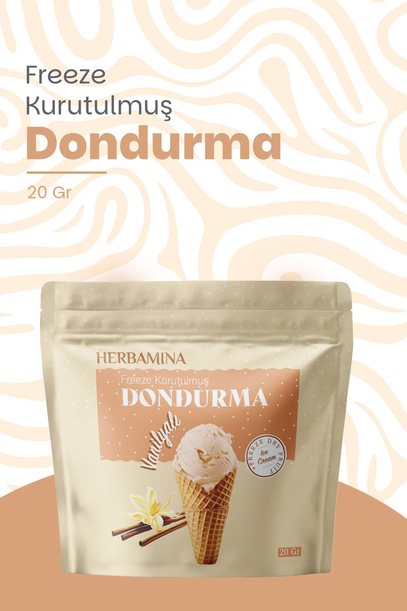 Dondurularak Kurutulmuş Vanilyalı Dondurma - 20 gr