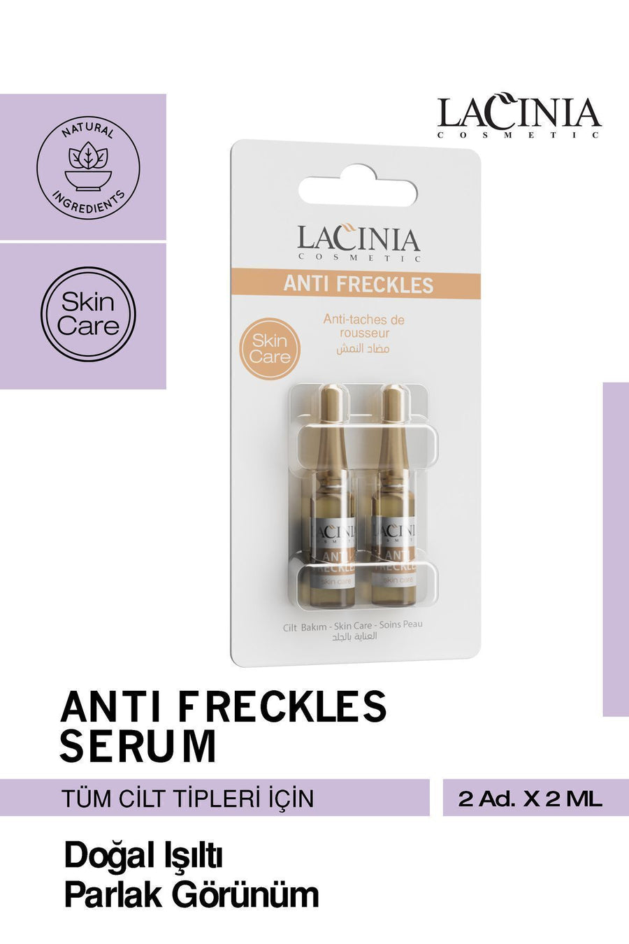 Anti-Freckle 2-Piece Skin Care Serum Set Against Freckles and Spots