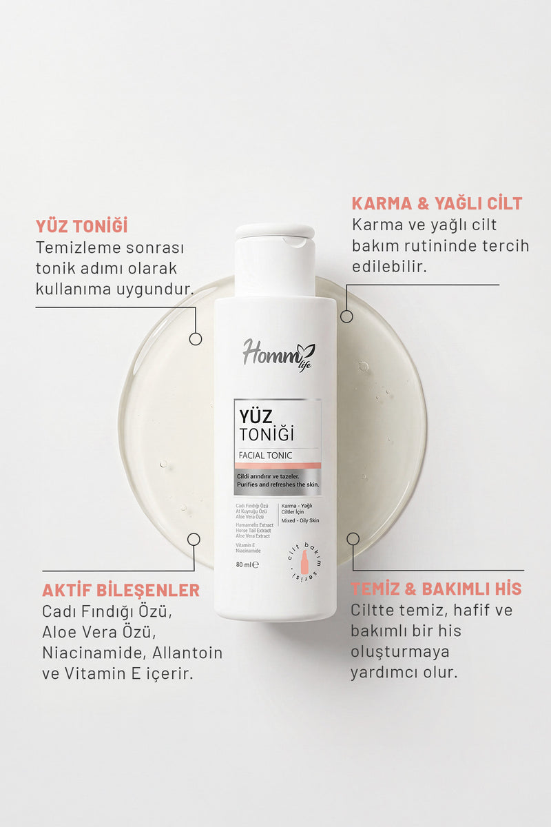 Yüz Toniği Karma/Yağlı Cilt 80 Ml