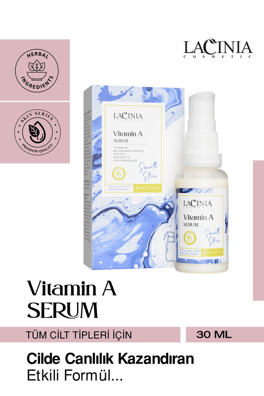 Vitamin A Serumu 30ml Üz Baxımı Effektiv