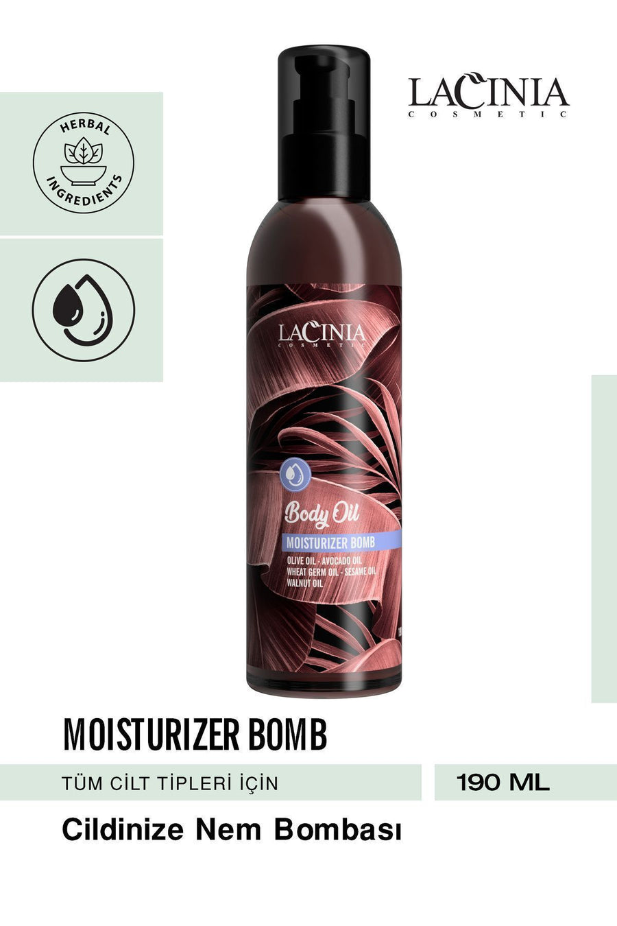 Moisturizer Bomb Oıl 190ml Nəmləndirici Bədən Baxım Yağı