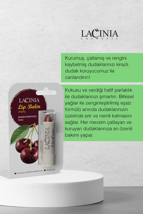 Bitki Tərkibli Dodaq Qoruyucu Gilaslı Balzam