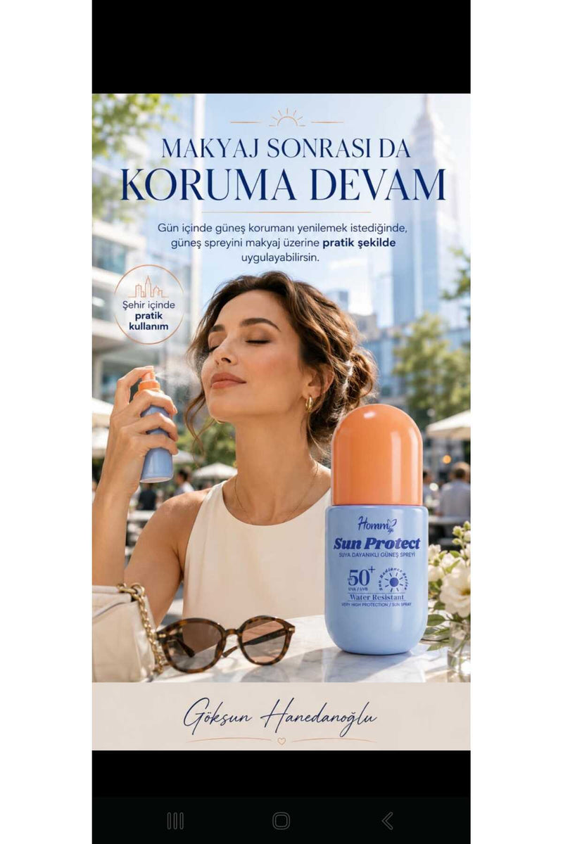 Homm life sun protect suya dayanıklı güneş spreyi