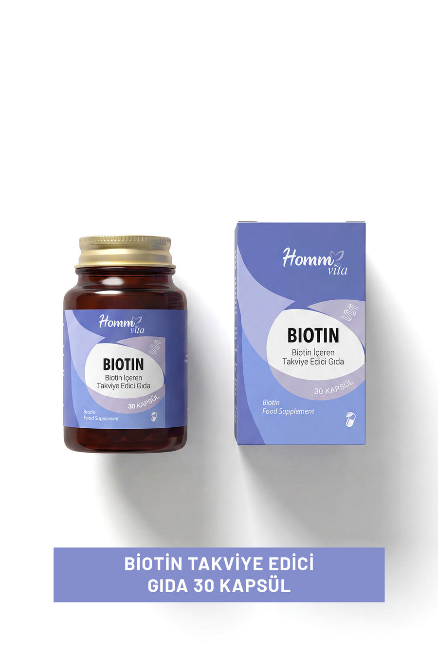 Biotin İçeren Takviye Edici Gıda - 30 Kapsül